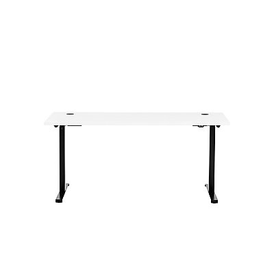 Schreibtisch Serie 2000  | Höhenverstellbar | BxTxH 160 x 75 x 71 - 121 cm | Weiß | Möbelpartner